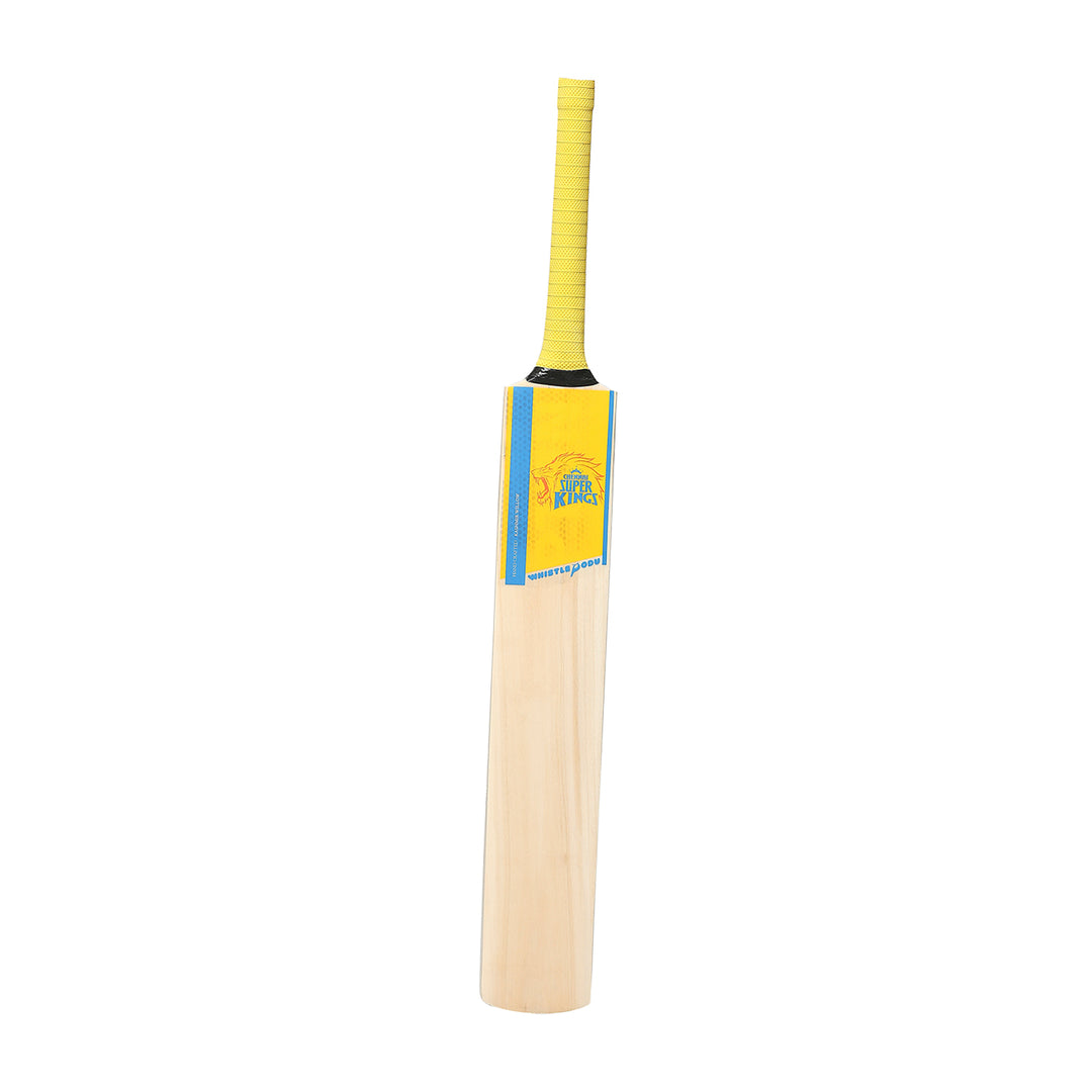 CSK Whistle Podu - Cut Frame Kashmir Willow Tennis Bat