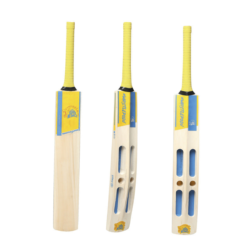 CSK Whistle Podu - Cut Frame Kashmir Willow Tennis Bat