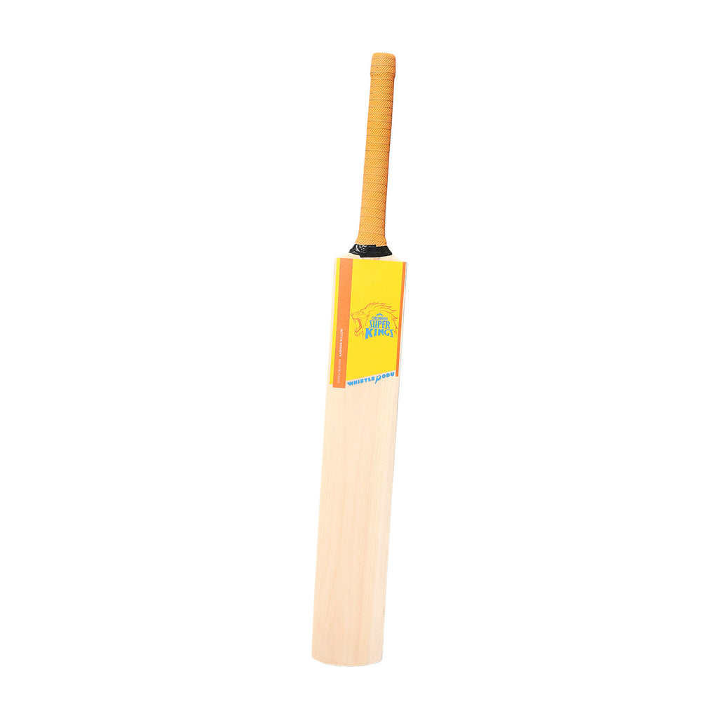 CSK Whistle Podu - Cut Frame Kashmir Willow Tennis Bat