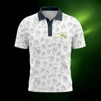 Seattle Orcas Authentic Golf Polo Half Sleeve White/Grey