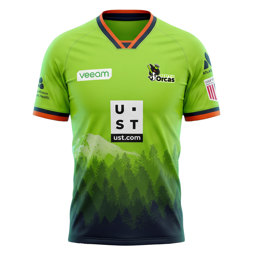 Seattle Orcas Authentic Match Jersey MLC 2026 Adult Half Sleeve Green