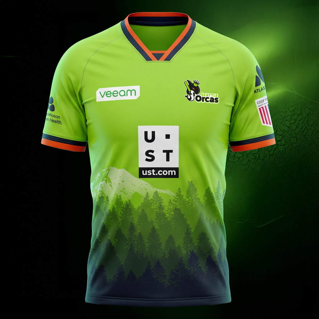 Seattle Orcas Authentic Match Jersey MLC 2026 Adult Half Sleeve Green