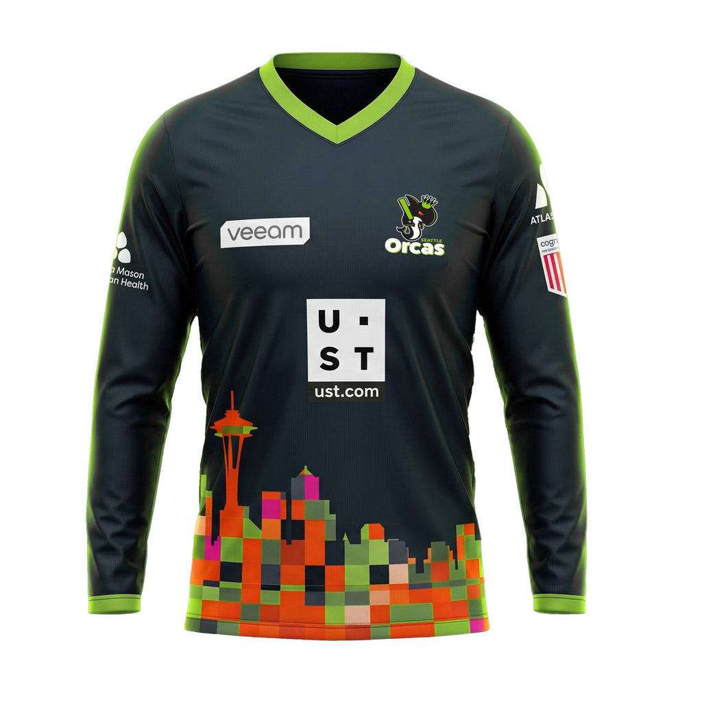 Seattle Orcas Authentic Training Jersey MLC 2026 Adult Full Sleeve Grey