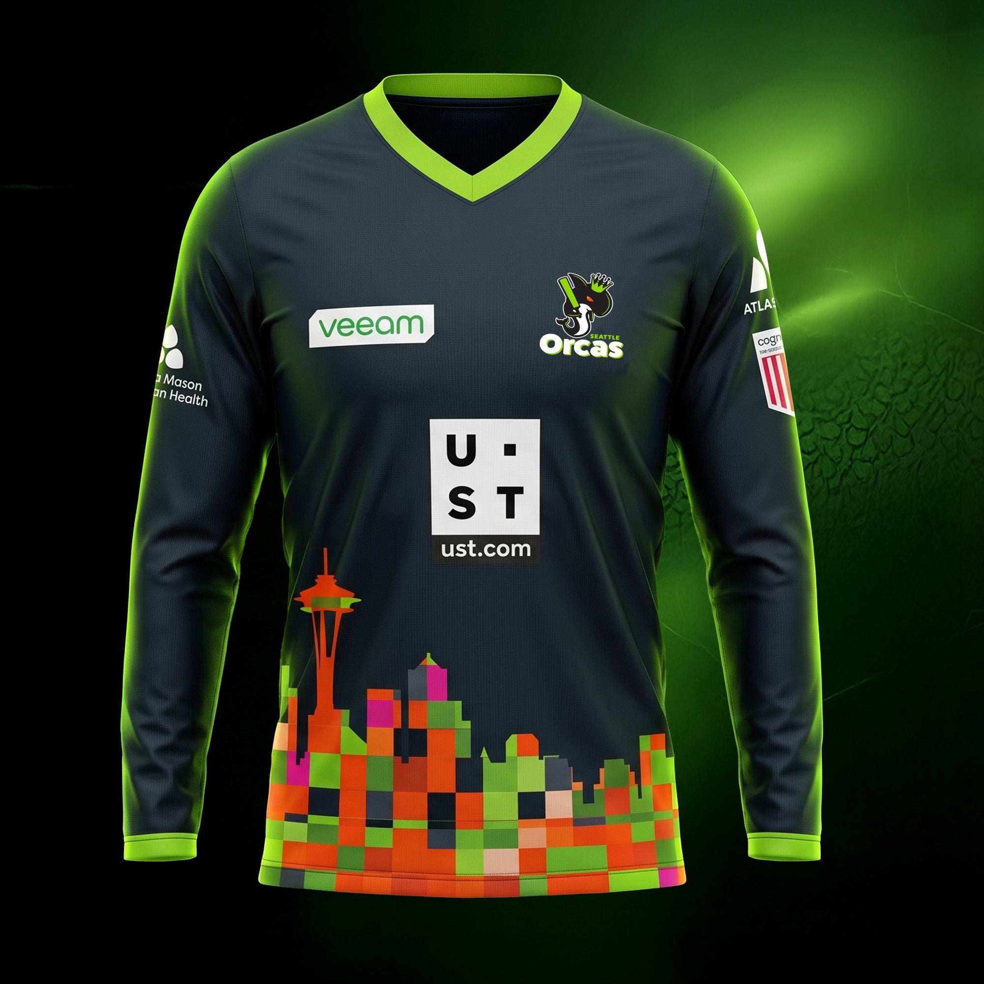 Seattle Orcas Authentic Training Jersey MLC 2026 Adult Full Sleeve Secondary image