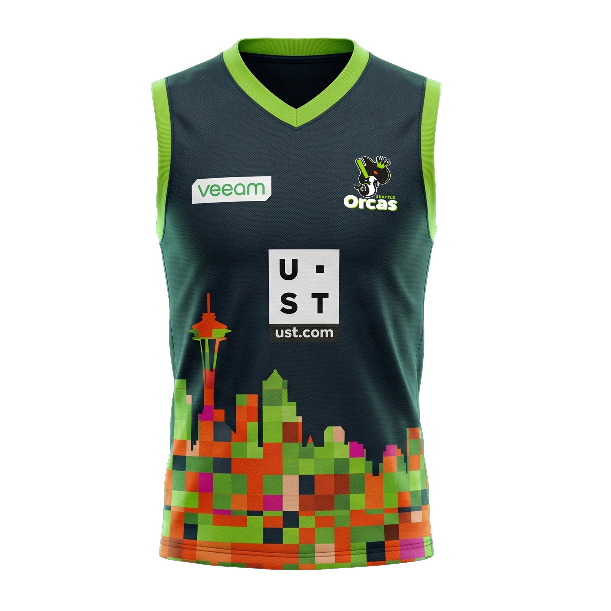 Seattle Orcas Authentic Training Jersey MLC 2026 Adult Sleeveless Grey Main image