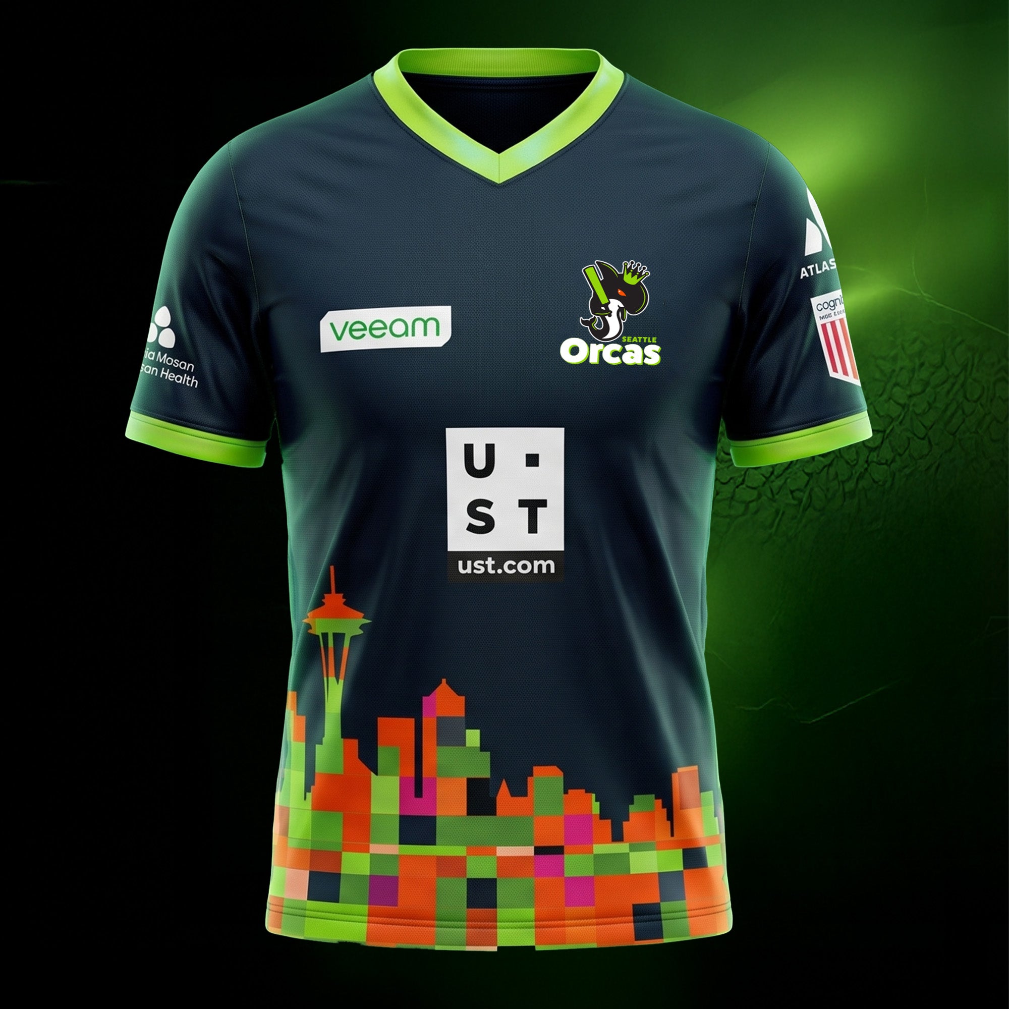 Seattle Orcas Authentic Training Jersey MLC 2026 Adult Half Sleeve Secondary image