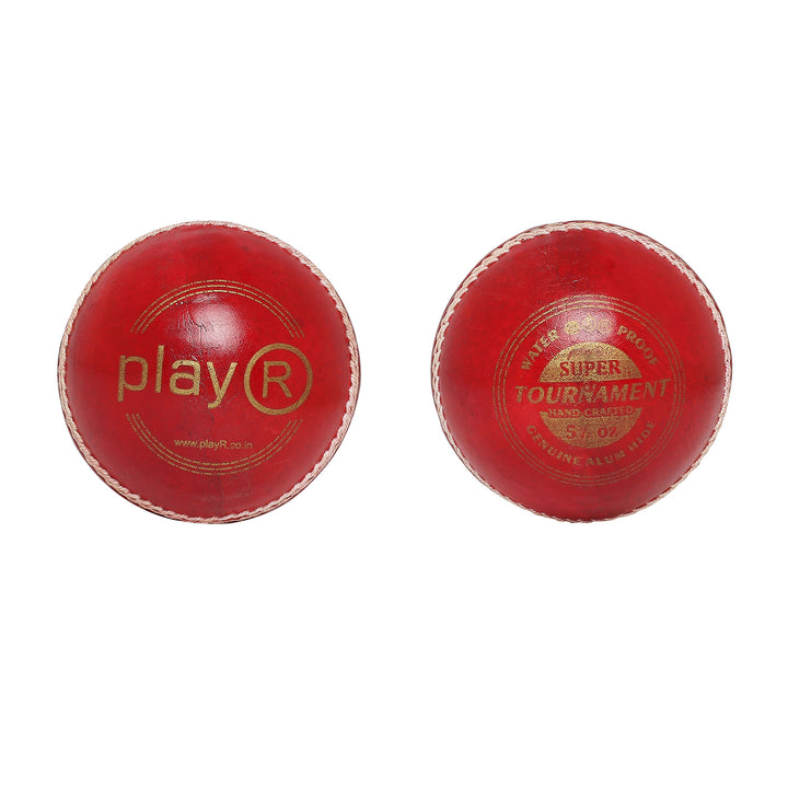 Super Tournament Leather Ball (Pack of 2) - Red