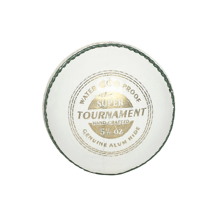 Super Tournament Leather Ball (Pack of 2) - White