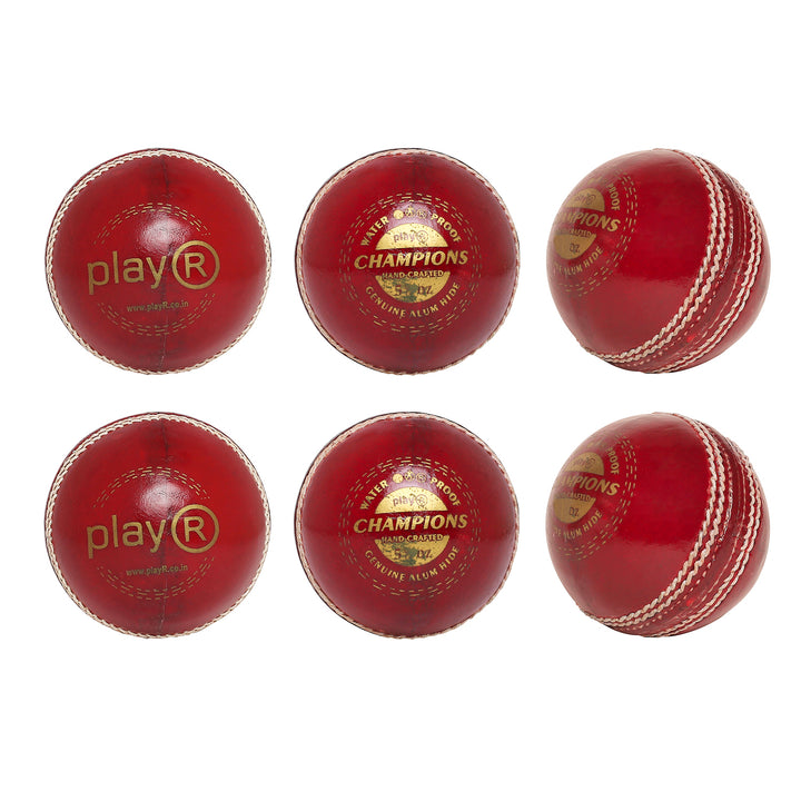 Champions Leather Ball (Pack of 6) - Red