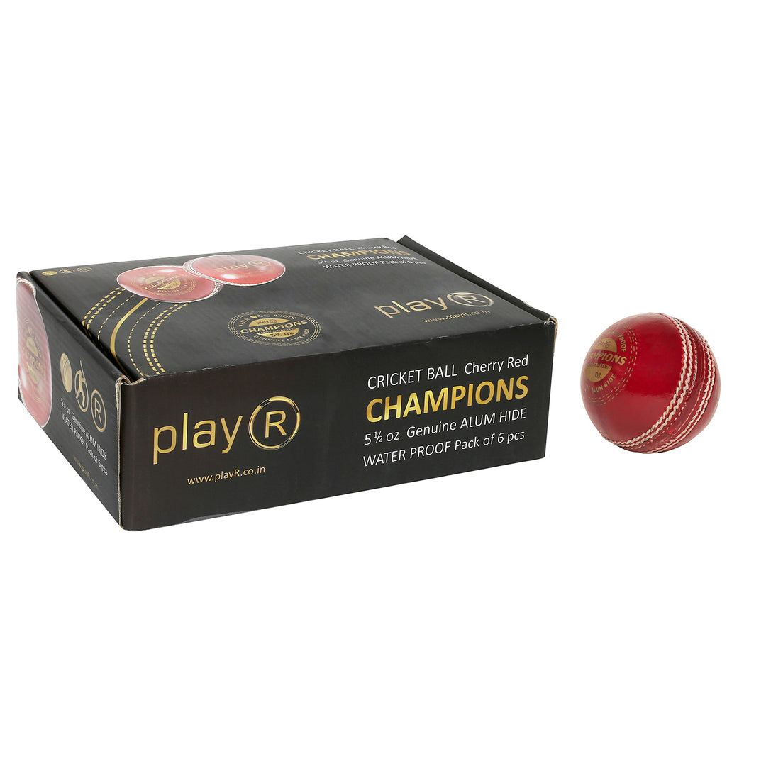 Champions Leather Ball (Pack of 6) - Red