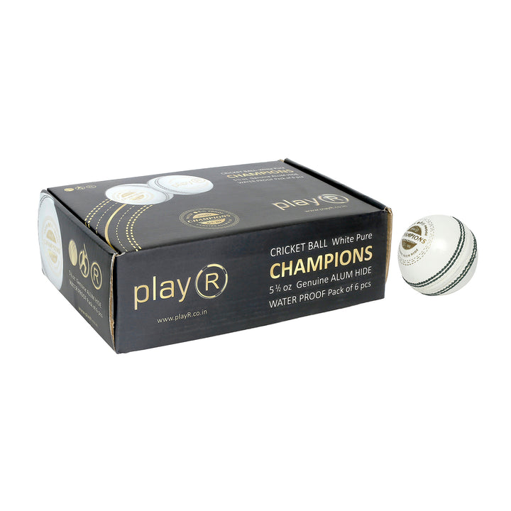 Champions Leather Ball (Pack of 6) - White
