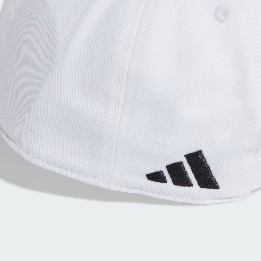 adidas x Real Madrid Unisex Printed REAL BB CAP Free Size Football Cap for All Season White
