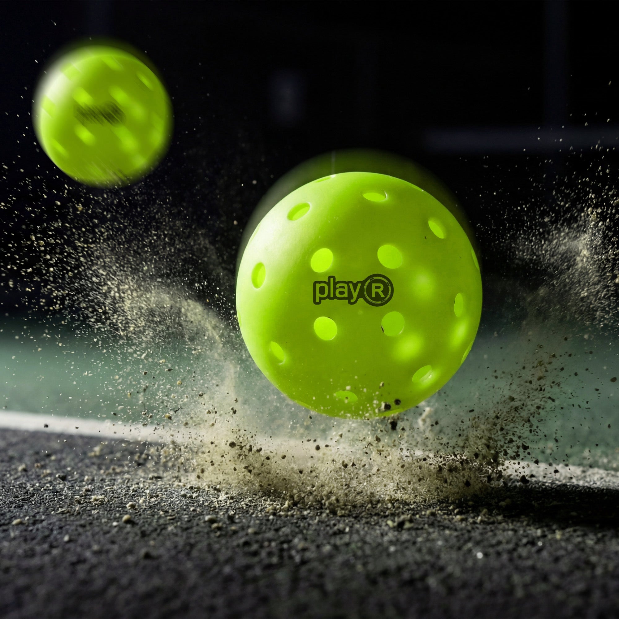 Pickleball Professional Precise 40 Hole Rotational No Seam PE 74mm - Set of 4 Secondary image