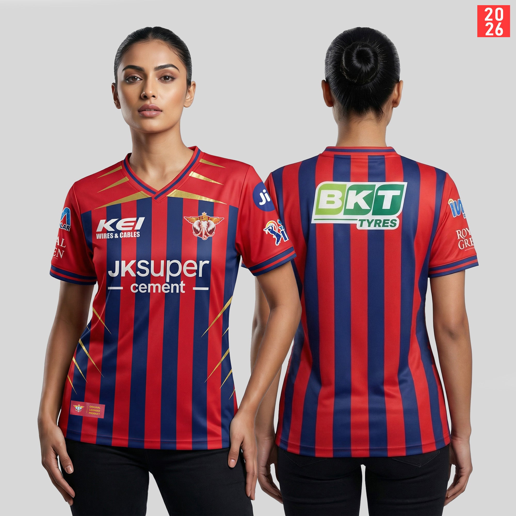 LUCKNOW SUPER GIANTS AUTHENTIC MATCH JERSEY IPL 2026 ADULT HALF SLEEVE Secondary image