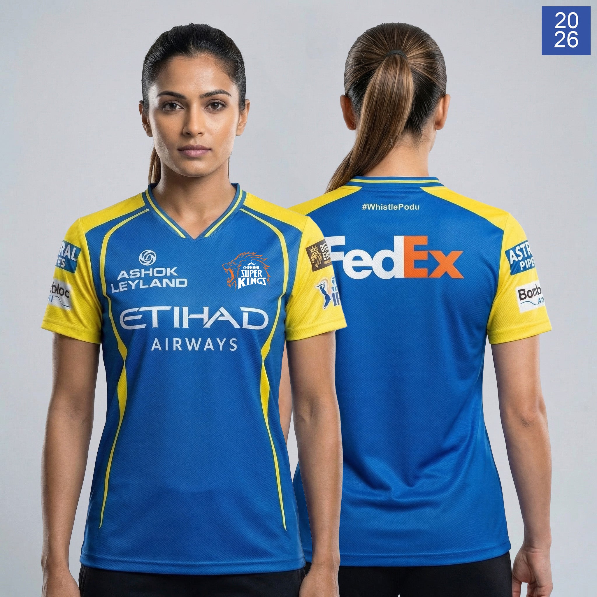CHENNAI SUPER KINGS AUTHENTIC TRAINING JERSEY IPL 2026 ADULT Secondary image