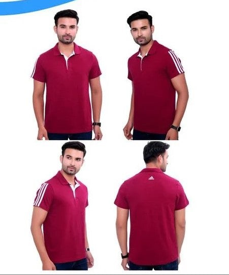 Adidas Men Adult Lifestyle Poly Cotton Tshirt Round Neck Regular Fit  for All Season