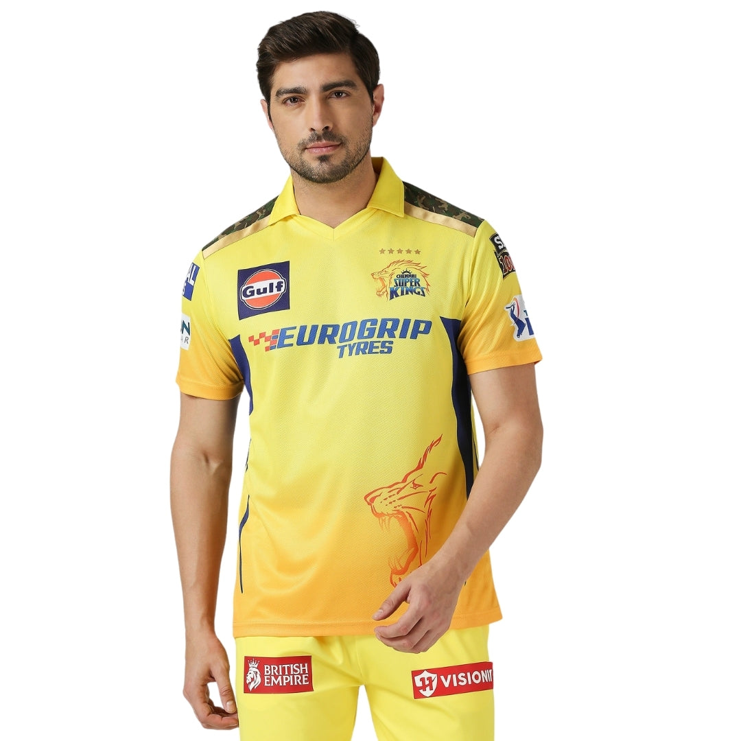 CSK Fan Jersey 2024 - Plain (Half Sleeve)