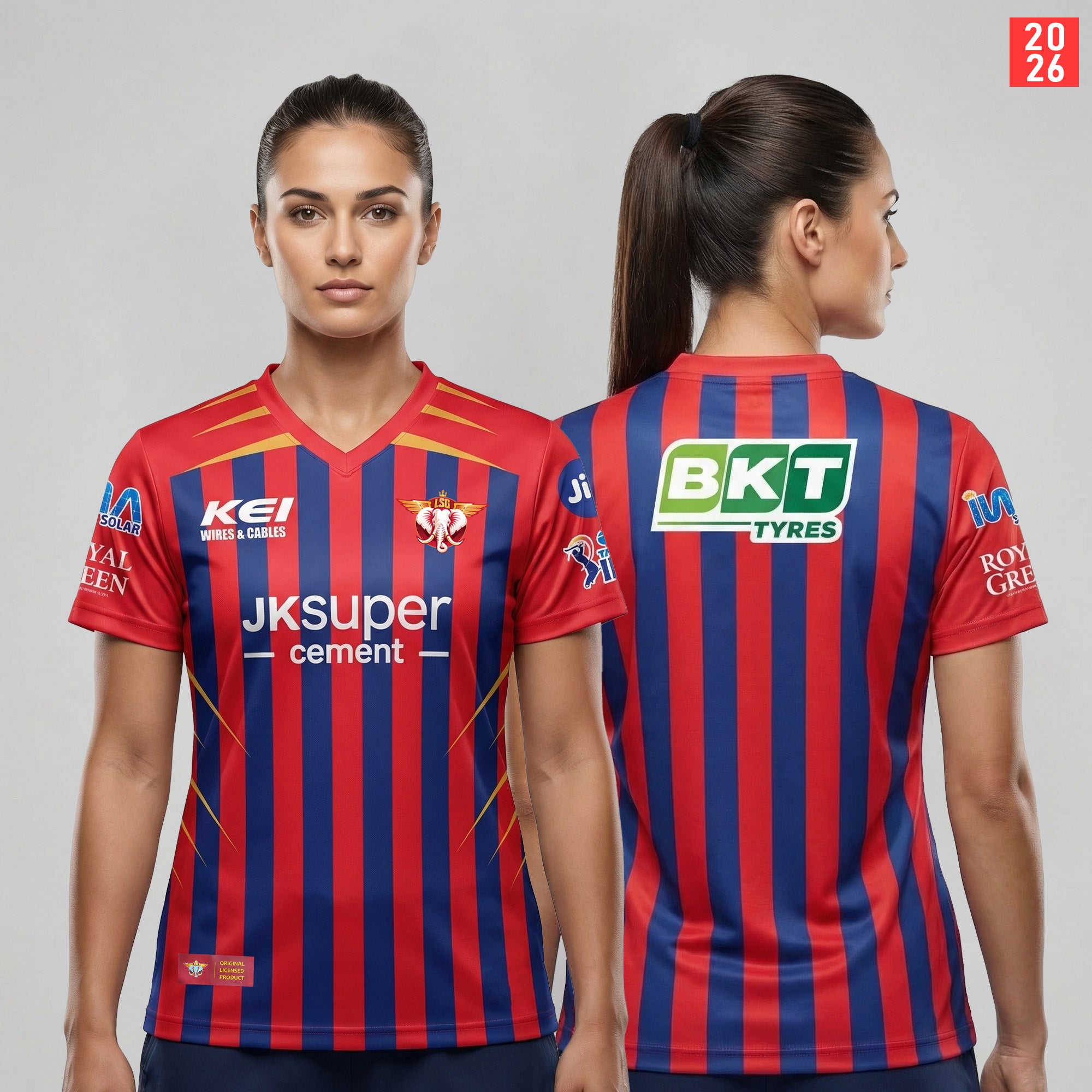 LUCKNOW SUPER GIANTS AUTHENTIC FAN JERSEY IPL 2026 ADULT HALF SLEEVE Secondary image